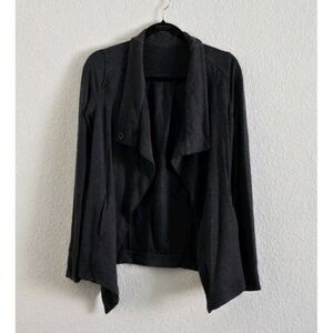 LULULEMON Modal Blend Wrap Jacket Size 4 Casual Outdoor Neutral Comfy Supersoft
